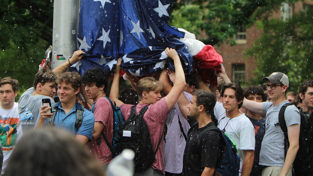 Unc Fraternity Brothers Honored For Defending The American Flag Against